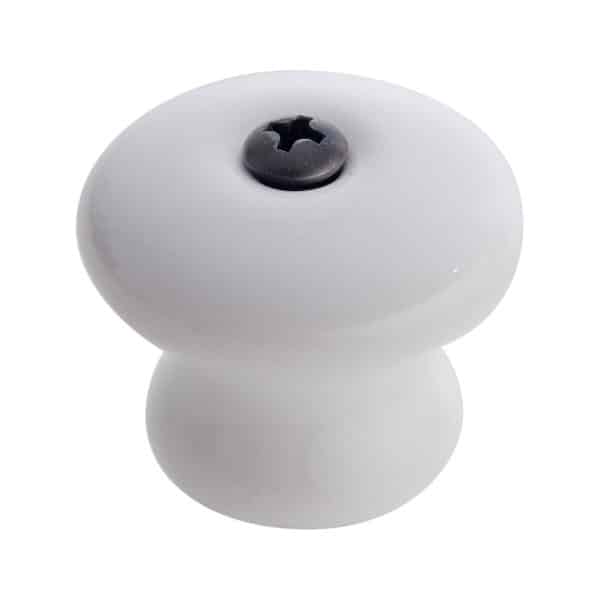 white ceramic round cabinet knob handles inc