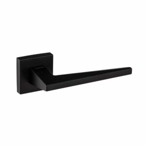 black lever handle on square rose handles inc
