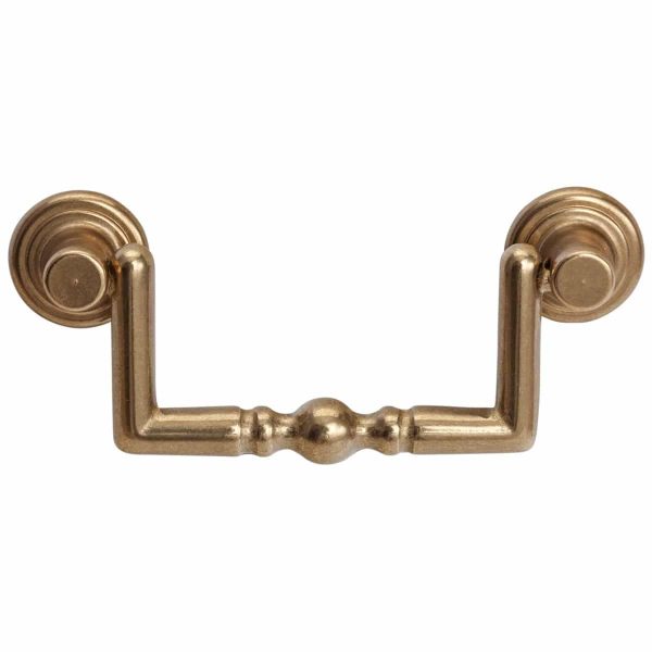 polished brass square cabinet drop handle handles inc