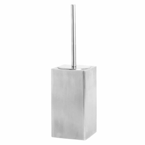 Brushed stainless steel freestanding square toilet brush Handles Inc