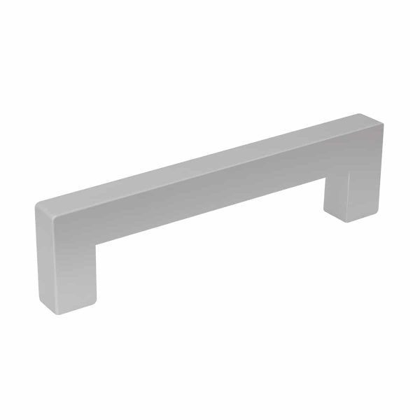 Natural anodised square contemporary cabinet handle Handles Inc