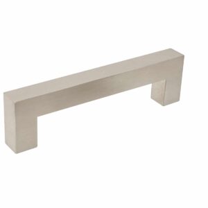 Brushed nickel contemporary cabinet handle Handles Inc