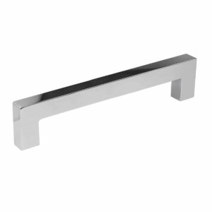 Polished chrome square contemporary cabinet handle Handles Inc