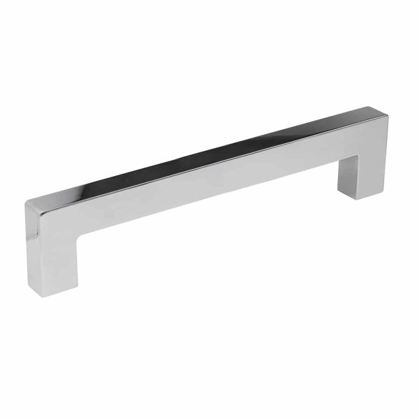 Polished chrome square contemporary cabinet handle Handles Inc