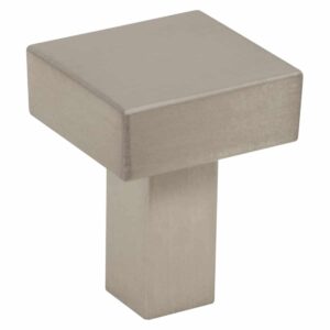 Satin nickel square Cabinet Knob Handles Inc