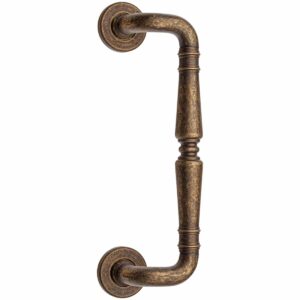 antique brass offset pull handle handles inc