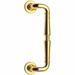 polished brass offset pull handle handles inc