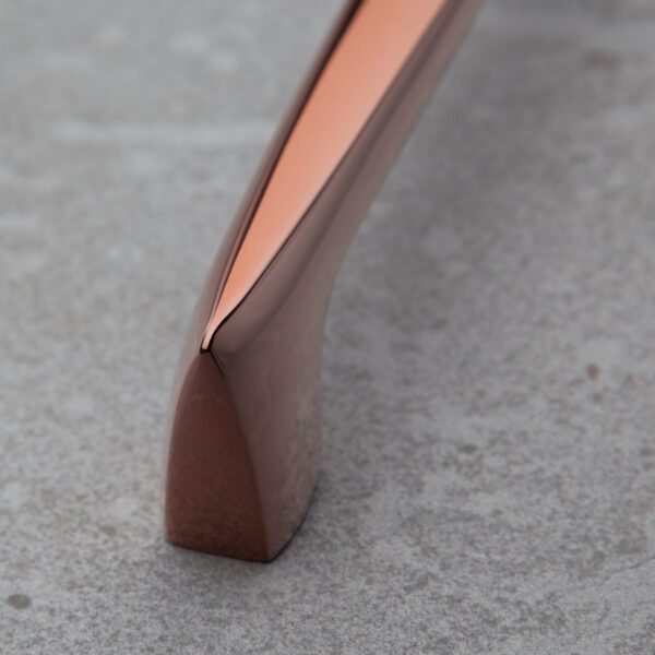 polished rose gold pull handle handles inc