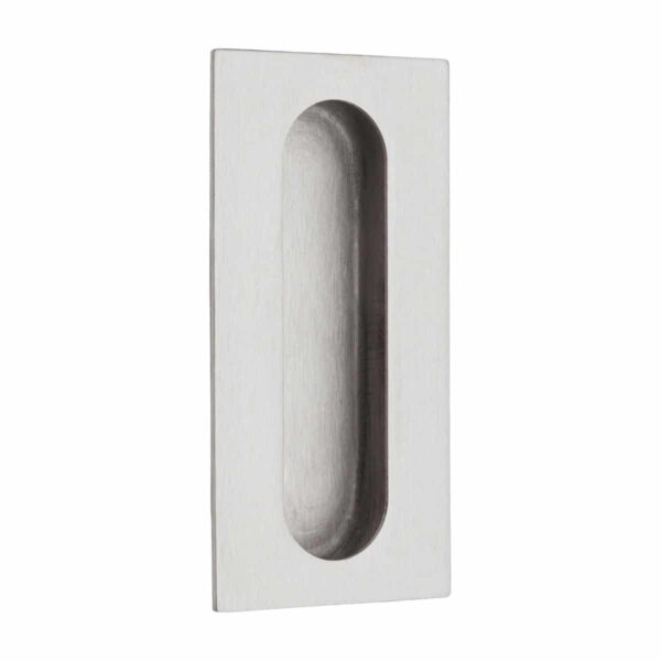 brushed stainless steel recessed handle handles inc