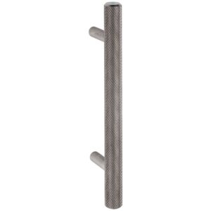 brushed stainless steel knurled cabinet T handle handles inc