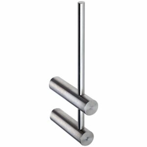 brushed stainless steel spare roll holder handles inc