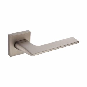 satin nickel lever handle on square rose handles inc