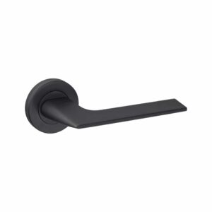 black lever handle on round rose handles inc