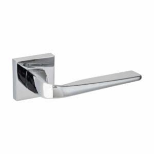 polished chrome lever handle on square rose handles inc