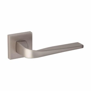 satin nickel lever handle on square rose handles inc