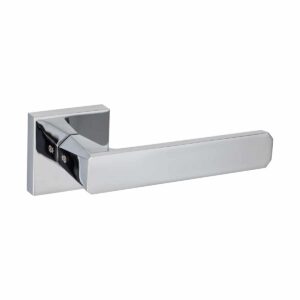 polished chrome lever handle on square rose handles inc