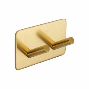 satin brass self adhesive hook handles inc