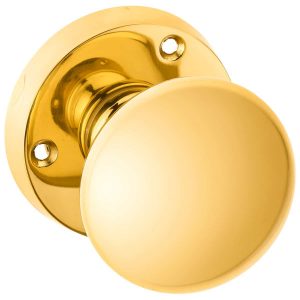 polished brass round knob handles inc