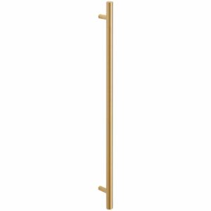 satin brass cupboard T handle handles inc