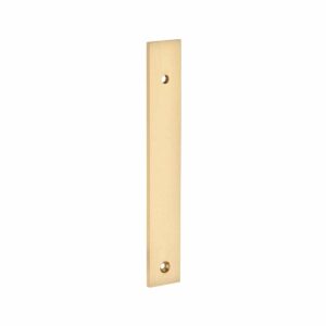 brushed brass plate handles