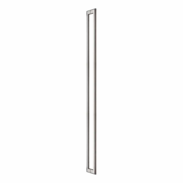 Brushed stainless steel oval back to back pull handle Handles Inc all
